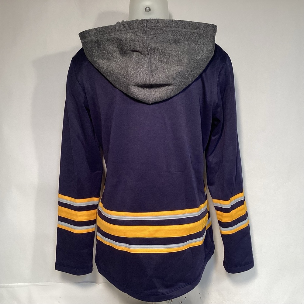 Reebok NHL Buffalo Sabers Hockey Jersey Hoodie Women’s Size Medium - Picture 5 of 14